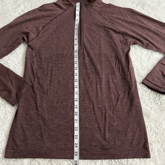 Lululemon Men's Metal Vent Tech Size Medium S Quarter Zip Pullover Red Stretch - Picture 5 of 7